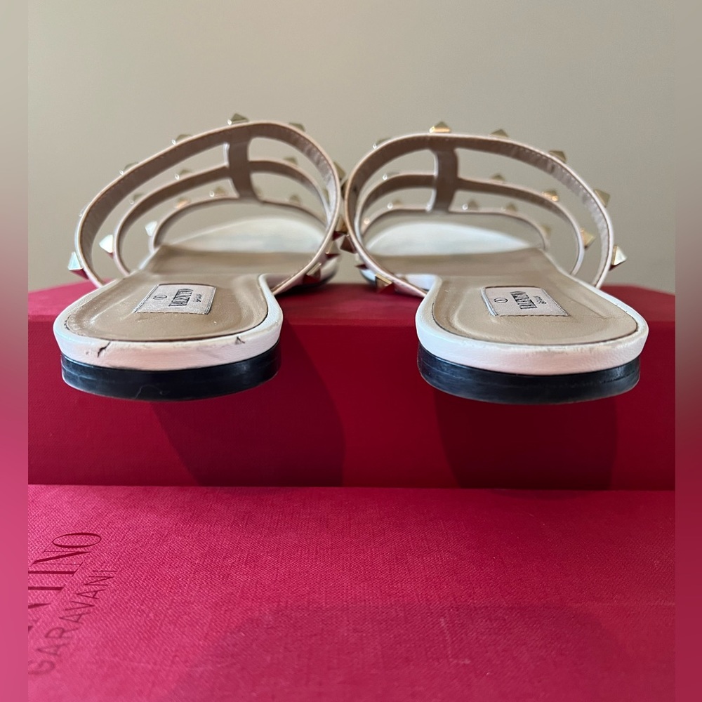 Valentino Garavani Rock Stud Leather Sandals 42 - Picture 9 of 12